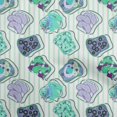 thumbnail image 1 of oneOone Velvet Light Mint Green Fabric Food Craft Projects Decor Fabric Printed By The Yard 58 Inch Wide, 1 of 3