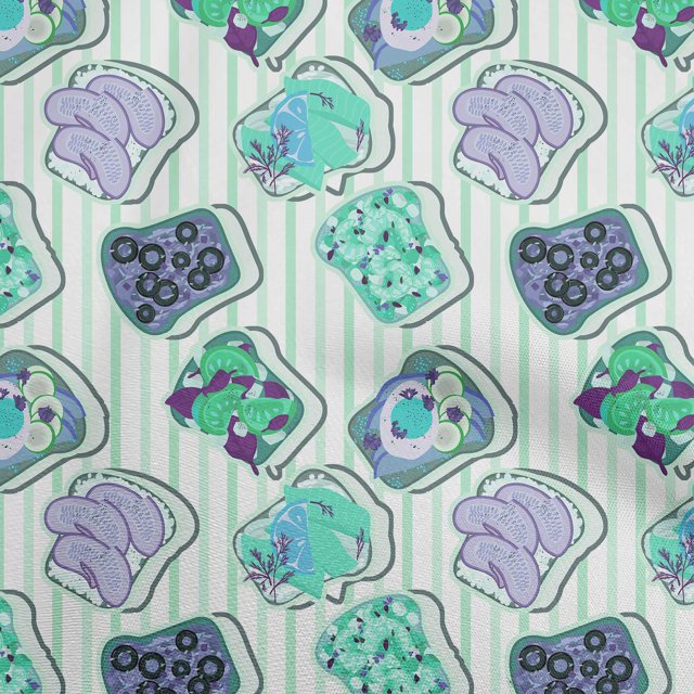 oneOone Velvet Light Mint Green Fabric Food Craft Projects Decor Fabric Printed By The Yard 58 Inch Wide