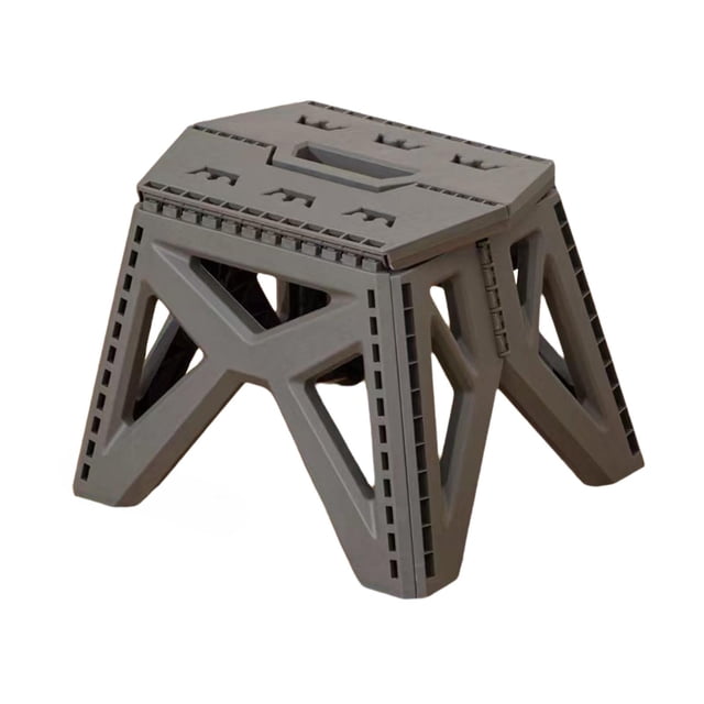 jinwen Camping Stool Backpacking Stool Foldable Stool for Picnic Backpacking Garden Dark Gray