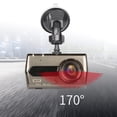 thumbnail image 3 of Suokom Car Camera 4-Inch Dash Cam Front And Rear Dual Recording HD 1080p Night Vision Dash Cam 170 ° Large Wide-angle Motion Detection Reverse Image G Sensor Parking Monitoring Car Accessories, 3 of 9