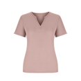 thumbnail image 3 of Jsaierl Ribbed Knit Tank Tops for Women Solid Color Notched V Neck Short Sleeve Shirts Daily Going Out Basic Tees Tops, 3 of 5