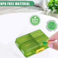 thumbnail image 4 of Travel Vitamin Organizer 8 Compartments Portable Vitamin Organizer Small And Unique Shape Easy To Carry Large Space Capacity Suitable For Outdoor Travel, 4 of 6