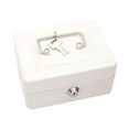 thumbnail image 3 of DOLITY Metal Cash Box with Lock Case Container with Keys for Kids Girls Boys Prizes White, 3 of 9