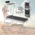 thumbnail image 3 of Gymax 3HP Walking Running Jogging Exercise Machine APP Control Folding Treadmill Silver, 3 of 9
