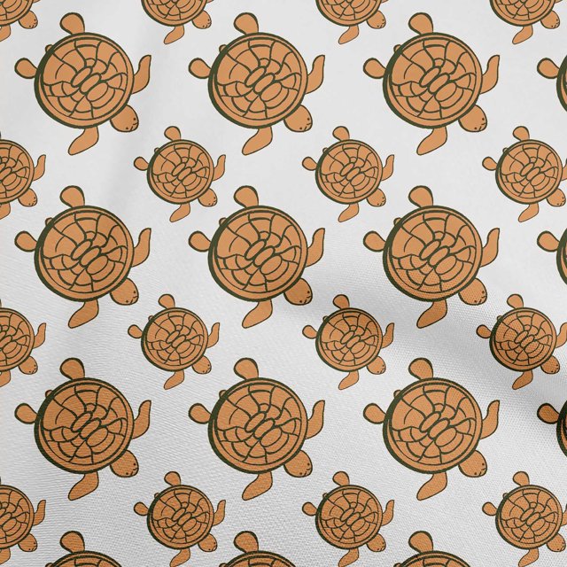 oneOone Cotton Poplin Rust Brown Fabric Nautical Craft Projects Decor Fabric Printed By The Yard 42 Inch Wide