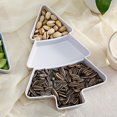thumbnail image 2 of pitrice Christmas Tree Shape Candy Snacks Bowl Nuts Seeds Holder Dry Fruits Plastic Plate Container, 2 of 6