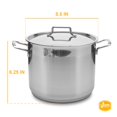 thumbnail image 4 of Hascevher h5 5 qt. Classique Marmite en Acier Inoxydable 18 par 10 Recouverte de Batterie de Cuisine Induction, 4 of 4