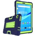 thumbnail image 1 of Mignova for Lenovo Tab M8 8.0 Inch Case,Hybrid Three Layer Full-Body Shockproof Armor Defender Full-Body Rugged Protective Case Cover with Stand for Lenovo Tab M8/M8 Smart Tab 8.0 Tablet (Navy/Green), 1 of 7
