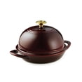 thumbnail image 1 of Tramontina 9.5 Inch Cast Iron Bread Oven - Cranberry, 1 of 5