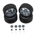 thumbnail image 1 of MERIGLARE Jantes de Roue RC Kit de Pneus en Caoutchouc Remplacement Écrou de Roue M3 pour 144001 1:12 1:18 Gris, 1 of 9