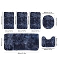 thumbnail image 3 of EGNMCR Area Rug, Rugs for Bedroom, New Mixed Color Bath Mats 6 Set Whole Room 6 Pcs Toilet Mats Universal Soft Comfort Water Absorption Non Slip Thick Machine Washable Easy To Dry Dark Carpets Suits, 3 of 7