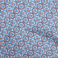 thumbnail image 1 of oneOone Viscose Jersey Royal Blue Fabric Asian Block Craft Projects Decor Fabric Printed By The Yard 60 Inch Wide, 1 of 4
