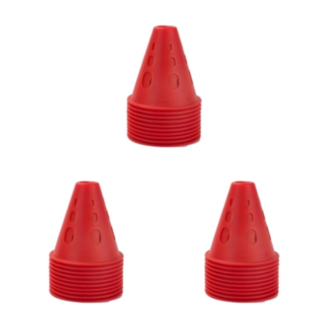 relayinert 10pack/lot Soccer Training Cone Versatile Marker For Stadium Marking And Agility Training Durable red 3Set