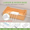 thumbnail image 4 of Pezin & Hulin Cell Phone Charging Station for Multi Devices, All in One Desktop Charger Organizer, with Power USB Charge Adapter, 4 of 8