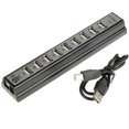 thumbnail image 3 of axGear HUB Externe USB 2.0 à 10 Ports avec Adaptateur d'Alimentation pour PC MAC Ordinateur, 3 of 6