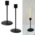 thumbnail image 4 of serony 2x Taper Candle Holder Candlestick Table Centerpiece Dinner Ornament Black, 4 of 9