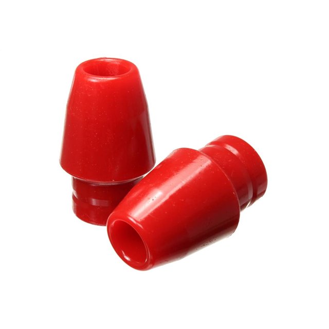 Energy Suspension 2.9106R Ensemble de Butée de Chocs pour 2007-2018 Jeep Wrangler (JK) avec Suspension à Levage de 1-3/4 Po. Fabriqué en Polyuréthane Rouge durable en Forme de Balle, Cet Ensemble de Deux Coussins suspensions Effondrées pour Prévenir les Dommages. Idéal pour les Pièces de Rechange Automobiles, avec Plaques Métalliques Renforcées et Verrouillage Mécanique pour Utilisation hors Route et Piste de Course.