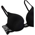 thumbnail image 3 of Maidenform Soutien-Gorge Demi Natural Boost pour Femmes, 34A, Noir/stone, 3 of 7