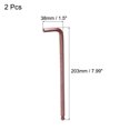 thumbnail image 2 of Unique Bargains 8mm Ball End Hex Key Wrench, L Shaped Long Arm S2 Steel Repairing Tool, Metric 2 Pack, 2 of 5