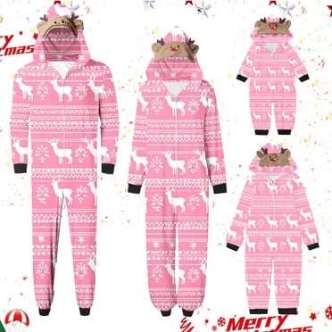 Horkkom Christmas Pajamas for Family Christmas Pajamas Matching Sets Holiday Party Christmas Onesie Pajamas for Mens Womens Kids Toddler 7 Y