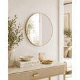 thumbnail image 2 of Better Homes & Gardens 28-inch Gold Round Wall Mirror with Frame, 2 of 5