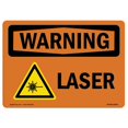 thumbnail image 1 of SignMission OS-WS-A-710-L-12663 Panneau d'Avertissement OSHA 7 x 10 Po - Laser, 1 of 1