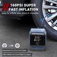 thumbnail image 3 of Iiluee Jump Starter with Air Compressor, Portable Car Battery 12v Jump Starter Battery Pack (8.5 Gas/8.0L Diesel) with LED Display, Emergency Light, Power Bank, 3 of 5