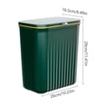 thumbnail image 3 of Gkeoshab Rubbish Bags Hanging Kitchen Trash Can With Lid Double Open Lid Design Kitchen Trash Can Kitchen Cabinet Door Hanging Wall Storage Bucket Kitchen Compost Door Hanging Mounted Home & Garden, 3 of 4