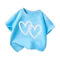 thumbnail image 3 of T-Shirt Graphique Décontracté d'Été pour Filles, Col Rond Mignon, Manches Courtes, Tendance et Confortable pour un Usage Quotidien, 3 of 5