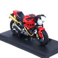 thumbnail image 2 of YOPTOP Modèle Réduit de Moto Moulée sous Pression à l'Échelle 1:18, Jouet de Véhicule, Collection, Cadeau pour Enfant, Rouge, 2 of 7