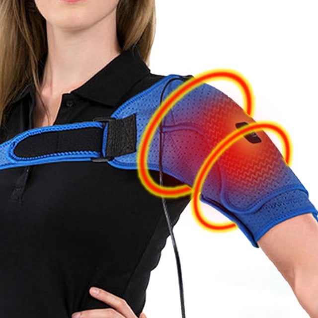 Heated Shoulder Protection Pad with Moxa Therapy – Adjustable Straps, 3 Temperature Modes, Anti-Cold Design for Pain Relief and Muscle Recovery