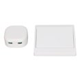 thumbnail image 1 of Wireless Light Switch, Detachable Smart Wireless Wall Switch Self Powered Strong Signal With Receiver For Incandescent Lamps, 1 of 8