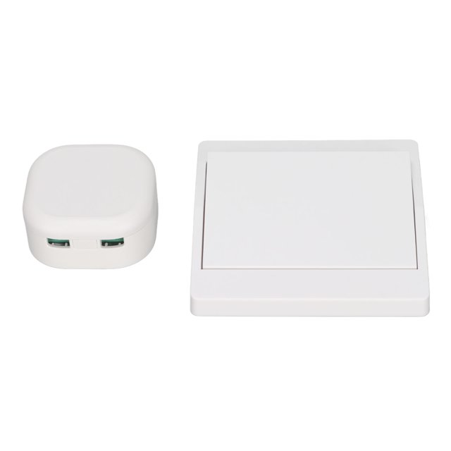 Wireless Light Switch, Detachable Smart Wireless Wall Switch Self Powered Strong Signal With Receiver For Incandescent Lamps