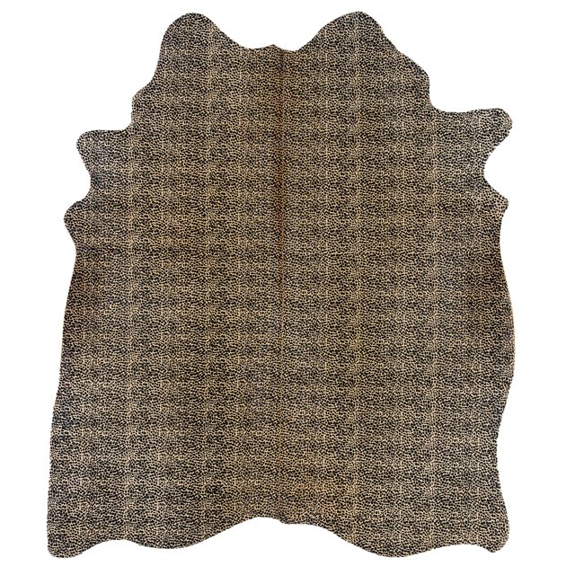 Tapis en Peau de Vache, Bringé Moyen - Pleine Peau
