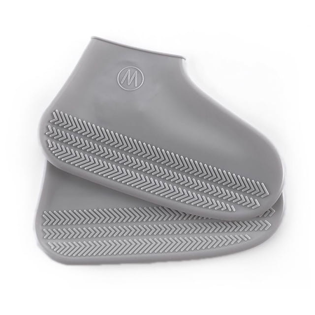 Agiferg Couvre-Chaussures en Silicone Imperméable Réutilisable Antidérapant Couvre-Chaussures de Pluie en Caoutchouc Unisexe Protecteurs de Chaussures Extérieur