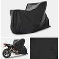thumbnail image 3 of Housse de Moto Toutes Saisons - Housse en Polyester Résistante aux Intempéries avec Bandes Réfléchissantes, Trous de Verrouillage pour Rangement Extérieur, 3 of 8