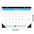 thumbnail image 3 of Chmadoxn Calendriers Calendrier 2025 Version Anglaise Compte à Rebours de 18 Mois Calendrier de Bureau en Anglais Calendrier de Bureau, 3 of 7