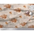 thumbnail image 3 of Soimoi White Poly Georgette Fabric Text & Europe Map Travel Print Fabric by the Yard 42 Inch Wide, 3 of 5