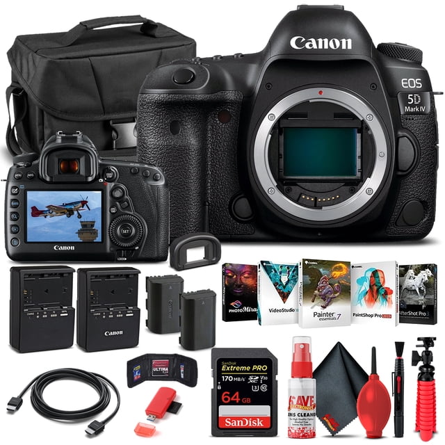 Canon EOS 5D Mark IV DSLR Camera Body Only 1483C002 - Basic Bundle(International Model)