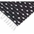 thumbnail image 3 of hometrends Black and White Dot Tassel Bath Rug, 3 of 4