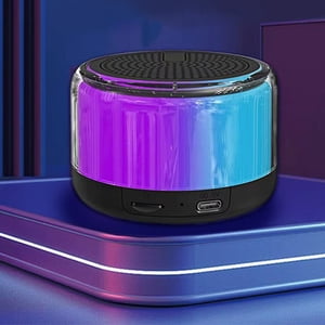 Bluetooth Speaker, Xinsrenus Small Bluetooth Audio Teenage Boys Gift, Cool Night Light Portable Outdoor Plug-In Bluetooth Speaker, HIFI Sound Quality Wireless Charging Speaker Devices in Series for