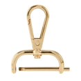thumbnail image 4 of Clips Detachable Swivel Snap Hooks Swivel Lobster Clasps for DIY Jewelry 31mm Gold, 4 of 9