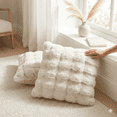 thumbnail image 2 of Anko White Wave Cushion, 2 of 5