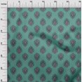 thumbnail image 2 of oneOone Tissu Georgette Viscose Imprimé Feuilles 1 Yard 42 Pouces de Large, 2 of 4