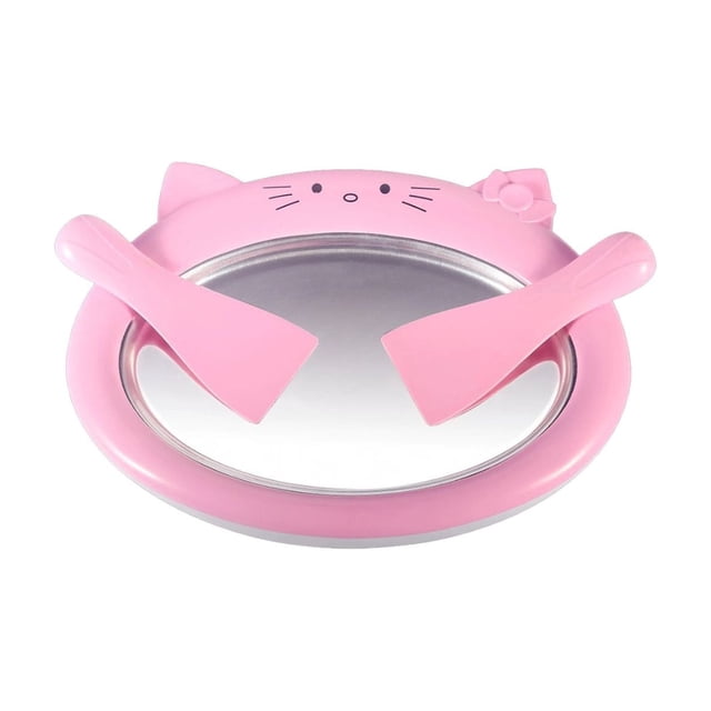 Pink Home Made Mini Ice Cream Maker Children Homemade Ice Cream Ice Maker Tray Yogurt Ice Cream Machine Pink Plastic Aluminum