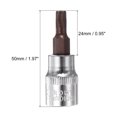 thumbnail image 4 of Unique Bargains 3/8-Inch Drive T30 Bit Socket S2 Acier 50mm Longueur Ton Argent, 4 of 4