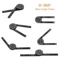 thumbnail image 2 of 7-inch Miter Saws Protractor Rust Proof Aluminum Alloy Accurate Reading Scales Inside & Outside Miter, 2 of 8