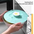 thumbnail image 1 of Pot Lid Cooking Baking Temperature Resistant Household Dish Plate Refrigerator Bowl Pan Cover Kitchen Dust-proof Dish Food Preservation Cookware Blue, 1 of 9