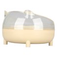 thumbnail image 1 of Bol d'Alimentation Incliné pour Animaux, Bol de Nourriture Confortable Réduit la Charge Cervicale Base Stable Bouche Oblique Matériau Sûr pour Petits Animaux pour Intérieur pour Chiot Jaune, 1 of 8