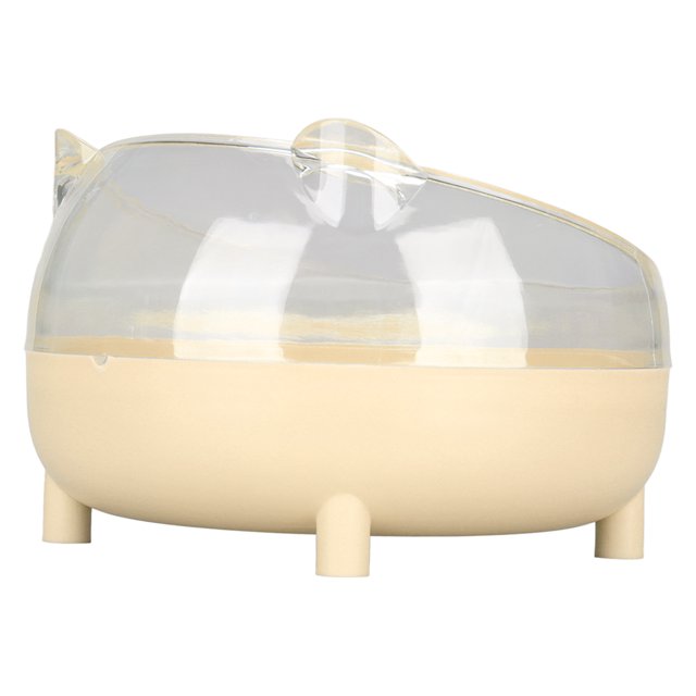 Bol d'Alimentation Incliné pour Animaux, Bol de Nourriture Confortable Réduit la Charge Cervicale Base Stable Bouche Oblique Matériau Sûr pour Petits Animaux pour Intérieur pour Chiot Jaune